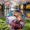 Custom Name Personalized Genshin Impact Print Umbrella, Auto Open Close, 8‑Rib Sturdy Frame, Commute Camping Hiking Use, Birthday Gift