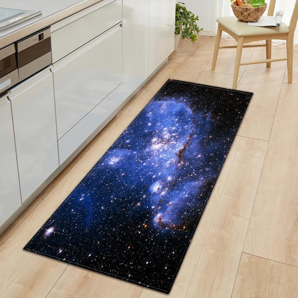 Butterfly Flower Pattern Home Kitchen Floor Mat Door Front Decoration Floor Mat