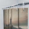 Modern Style Lighthouse Print Shower Curtain Perfect For Your Bathroom Decor 3D Printed Waterproof Bath Rug Sets Taps Coverings,
