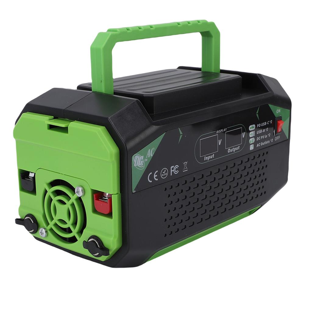 300W Car Power Inverter DC 12V to AC 220V Car Inverter with 2 USB Ports 2 Type C Ports 2 AC Outlets Fast Charging