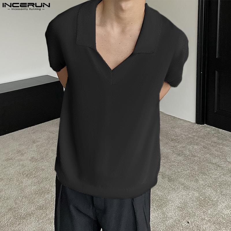 

INCERUN Летние мужские повседневные футболки с короткими рукавами