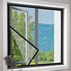 Atmungsaktives Magnetisches Fliegengitter Fenster Insektenschutz DIY Netzvorhang Anti-Fliegen Fenstergitter Sommer