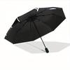 1pc Abstract Swirl Pattern Automatic Open/Close Umbrella, Umbrella with cartoon Design, Portable Compact Umbrella for Men & Women, Good Holi
