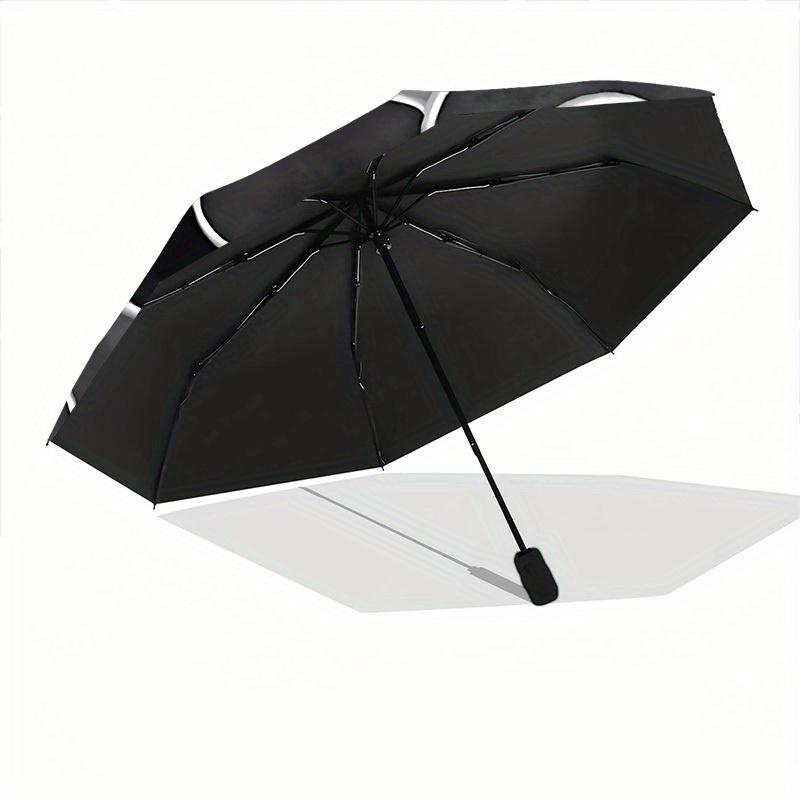 1pc Abstract Swirl Pattern Automatic Open/Close Umbrella, Umbrella with cartoon Design, Portable Compact Umbrella for Men & Women, Good Holi