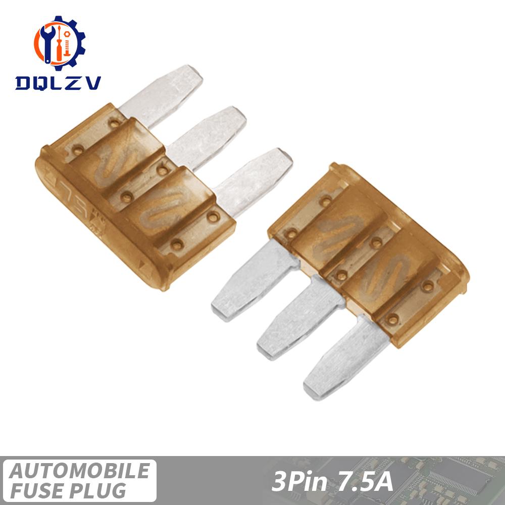 Micro3 Fuse 3 Pins High Quality Automotive Car Fuses For Ford Focus Mondeo Dodge JEEP 5A 7.5A 10A 15A 20A 25A 30A