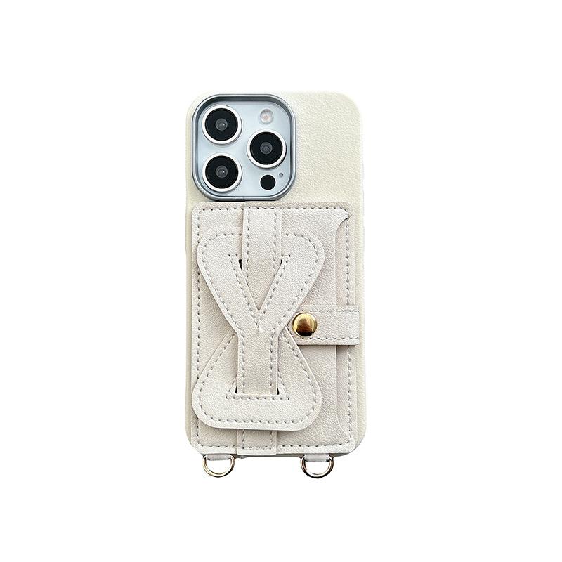 Simple Wristband Coin Purse Card Holder Mobile Phone Case for IPhone17promax Crossbody Cord for Apple 15 Female New Model
