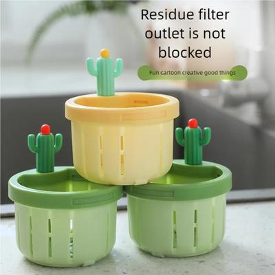 Anti Clogging Cactus Kitchen Sink Drainage Filter Kitchen Sink Sewer Leftover Food and Garbage Collector Filter Drain Basket