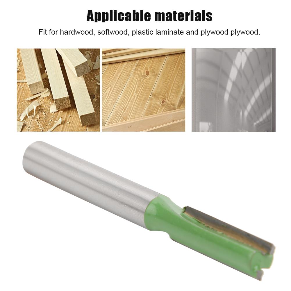 3PCs Double Edged Flush Trim Woodworking Milling Cutter Router Bit Hardware Part 6 X 6 X 20mm6 X 6