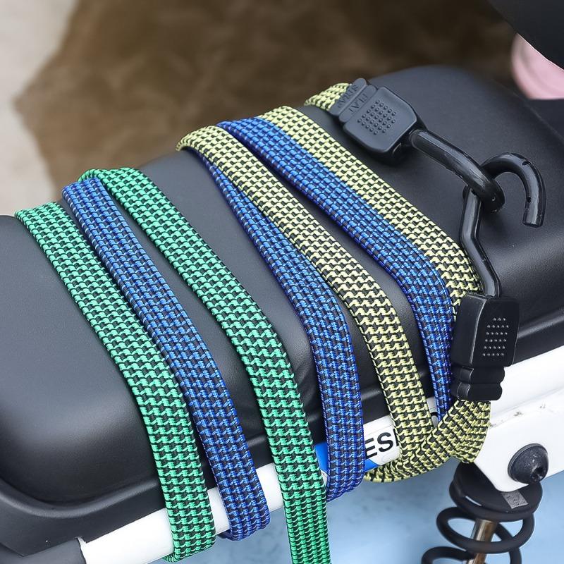 Bungee Cords Heavy Duty Luggage Bungee Straps with Hooks Antislip Flat Elasticity Rope Elastic Bungees Cords for Cargo Luggage