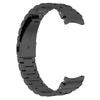 For Samsung Galaxy Watch6/Watch 5/Watch 5 Pro/Watch 4 Wrist Strap 3-beads Solid Metal Watch Band