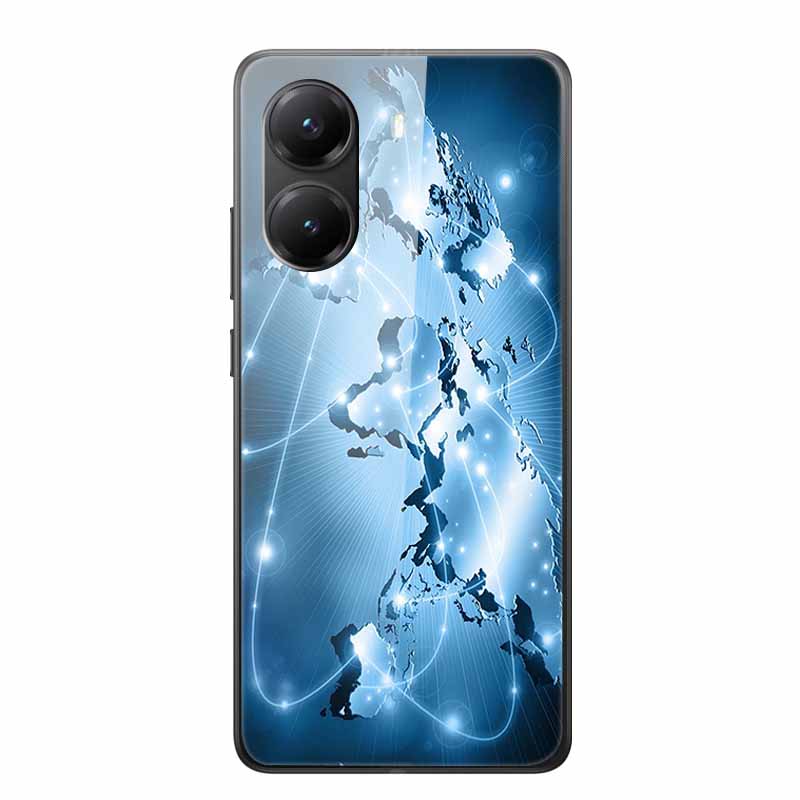 Tempered Glass Case For Xiaomi Poco X7 Pro Case Hard Glass Back Cover Soft TPU Bumper For Redmi Turbo 4 Phone Case X7Pro Turbo4
