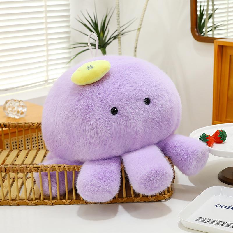 Jellyfish Plush Toy: Soft Marine Animal Octopus Pillow for Bedside or Gift