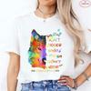 Autism Acceptance Women T-shirt Autism Awareness Dog  Graphic Y2k Tops Summer O Neck Short Sleeve Tees Casual Female Clothing