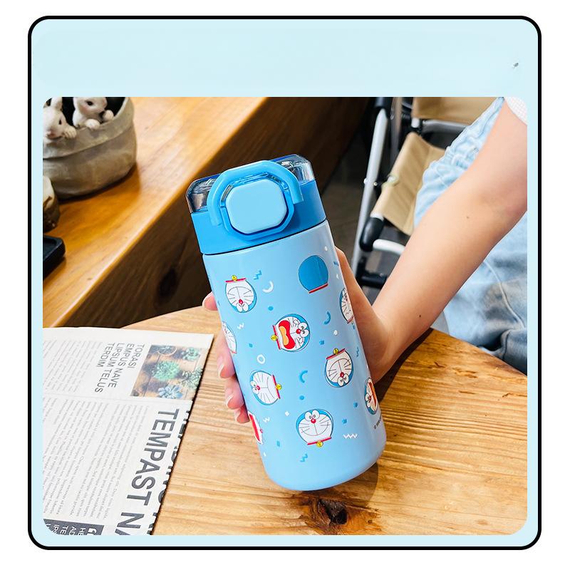 Doraemon Thermos Cup Coffee Cup Stainless Steel Large Capacity Thermos Cup Women's Water Cup High Appearance Level Ice Bully Cup