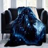 1pc Starry Sky Majesty Lion Blanket  Soft Throw for Home Decor, Living Room, Travel, Camping, Car Blankets, Beach