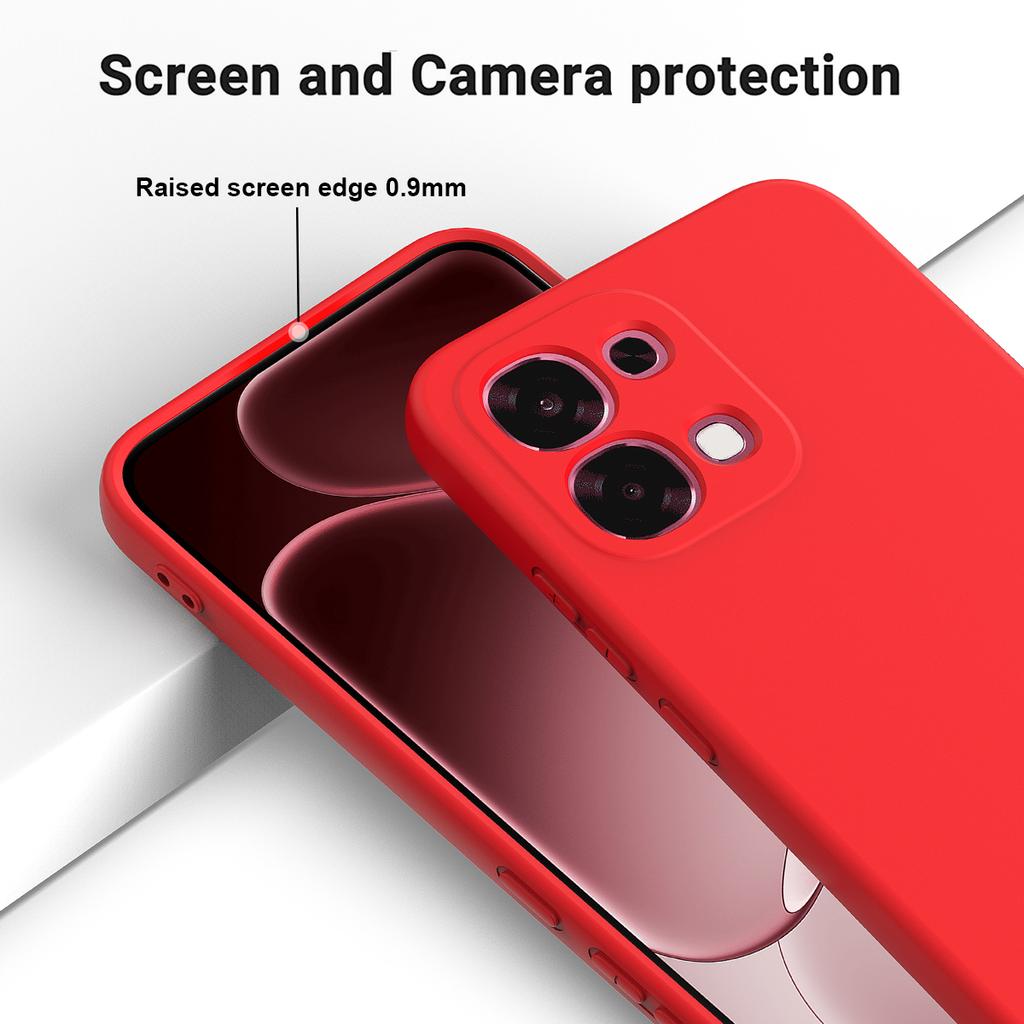 For Oppo F31 5G/A6 Pro 5G/4G Liquid Silicone Case Phone Back Cover with Hand Strap