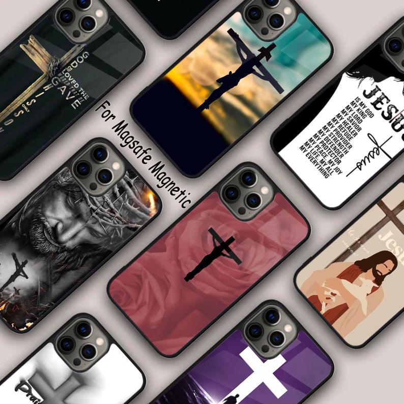 Jesus Cross Magnetic Phone Case For APPLE iPhone 17 Air 16 14 13 12 Pro Max 15 Plus Wireless Charge With MagSafe Cover