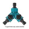 Garden Faucet Water Splitter Adjustable Multiple Outlet Hose Connector Double Tap Y Splitter Connector Nipple Y Type Nipple Butt
