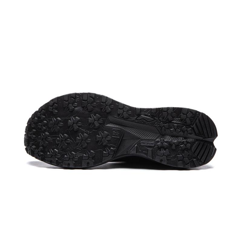 Li Ning Outdoor CF Tracing Xichang 2SE Reflective Rebound Grip Low top Hiking Shoes Unisex Night Black Coal Gray AHTW069-4