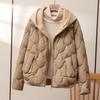Fashionable Winter Coat for Women Short Coat Solid Color Thickened Padded Jacket