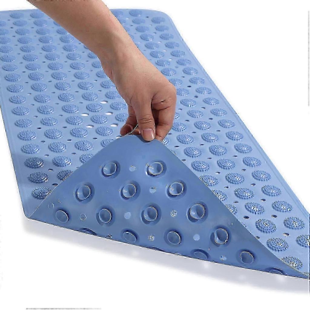 Home Anti Slip Shower Floor Bath Mat Bathroom Mat Suction Cup Massage Point - XN