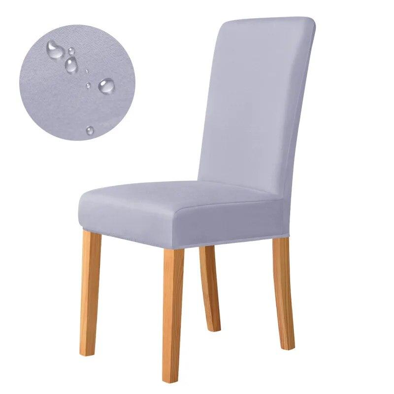 Universal Plain Chair Cover Stretch Solid Color M Size Seat Covers for Dining Room Office Kitchen Home Decor No 100% Waterproof