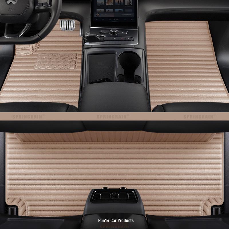 NIO ES6, ES8, EC6, ET7, ET5 Car Floor Mats - Full Surround Genuine Leather for Six or Seven-Seaters