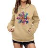 Women's Winter Christmas Printed Pullover Hooded Sweatshirt Fleece Long Sleeve Sweatshirt