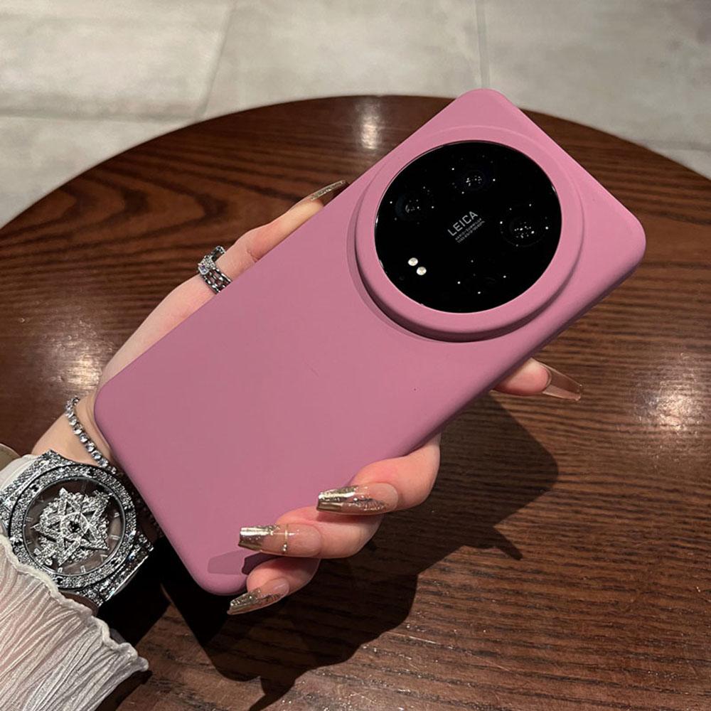 For Xiaomi 14 Ultra Case Skin-Friendly Liquid Silicone+PC Phone Cover