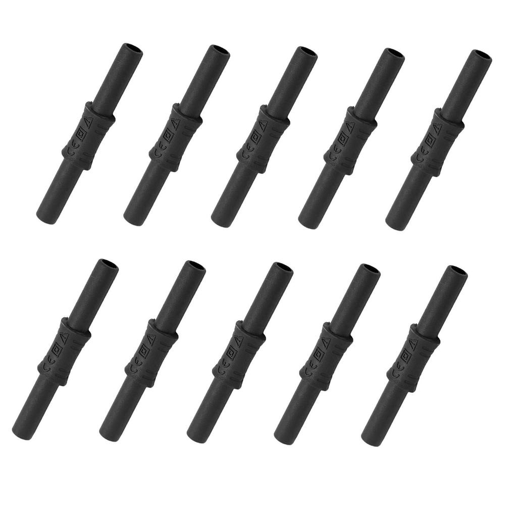 10 STÜCKE J.20009 Bananenkupplung 4mm Buchse auf Buchse Isoliert Bananenstecker-Verlängerung