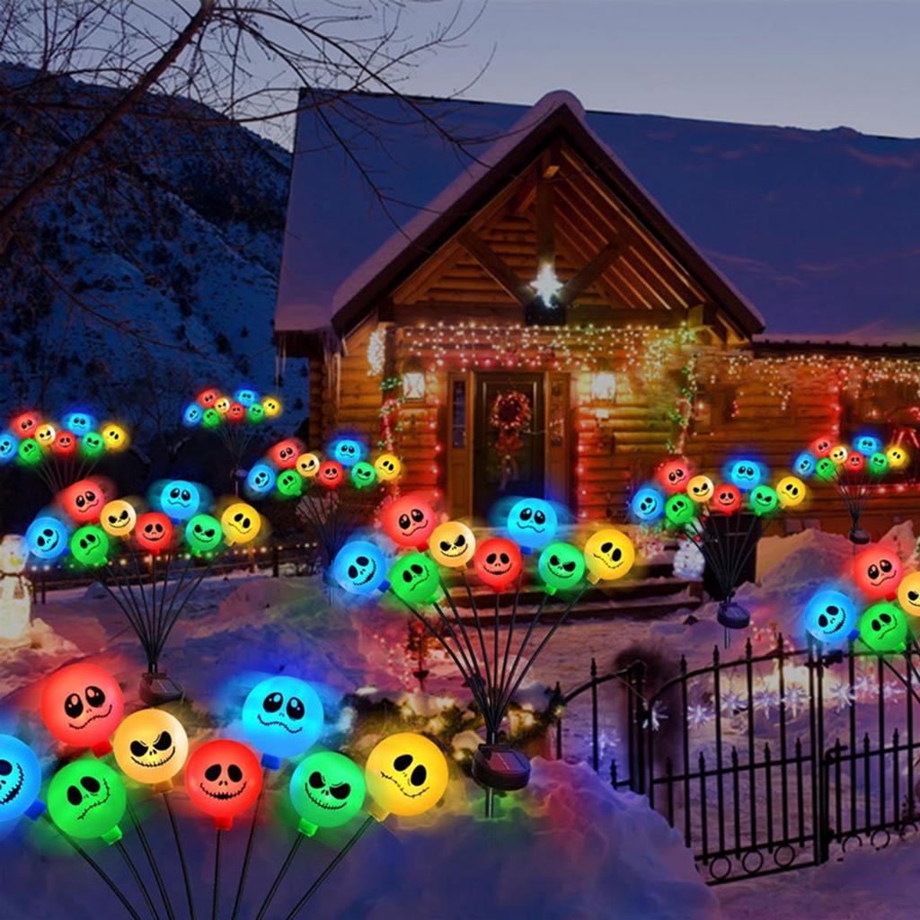 Halloween Decoration Outdoor Solar Horror Eye Light Garden Courtyard Terrace Party Decoration Waterproof Halloween Path Light