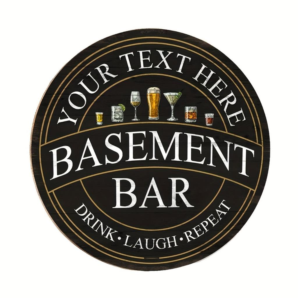 Custom Vintage Look Aluminum Metal Sign for Home Bar Garage Pub Wall Decor