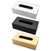Wall Mount Tissue Box Metal Storage Case, Rectangular Pull Out Tissue Holder for Bathroom Kitchen and Dining Use