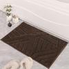 Non-Slip Microfiber Stripe Entrance Mat for Living Room, Bathroom, or Doorway