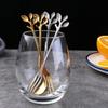 Creative Stainless Steel Leaves Spoon Fruit Fork Coffee Spoon Dessert Ice Cream Scoop Kitchen Accessories Tableware Decoration
