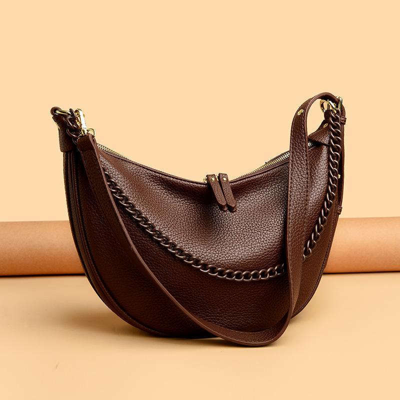

Fashion Women hobos Shoulder Bags Large Capacity chain design ladies handbag PU Leather Female Crossbody Bag Casual burgundy