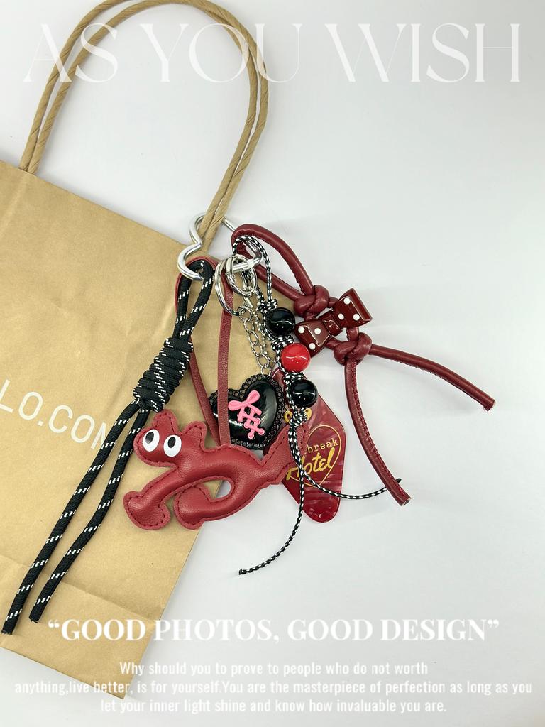 Geflochtenes Seil Taschenanhänger Für Damen Taschen Nylon Gewebt Hochwertiger Schlüsselanhänger Anhänger Retro Dackel Anhänger Tasche Zubehör