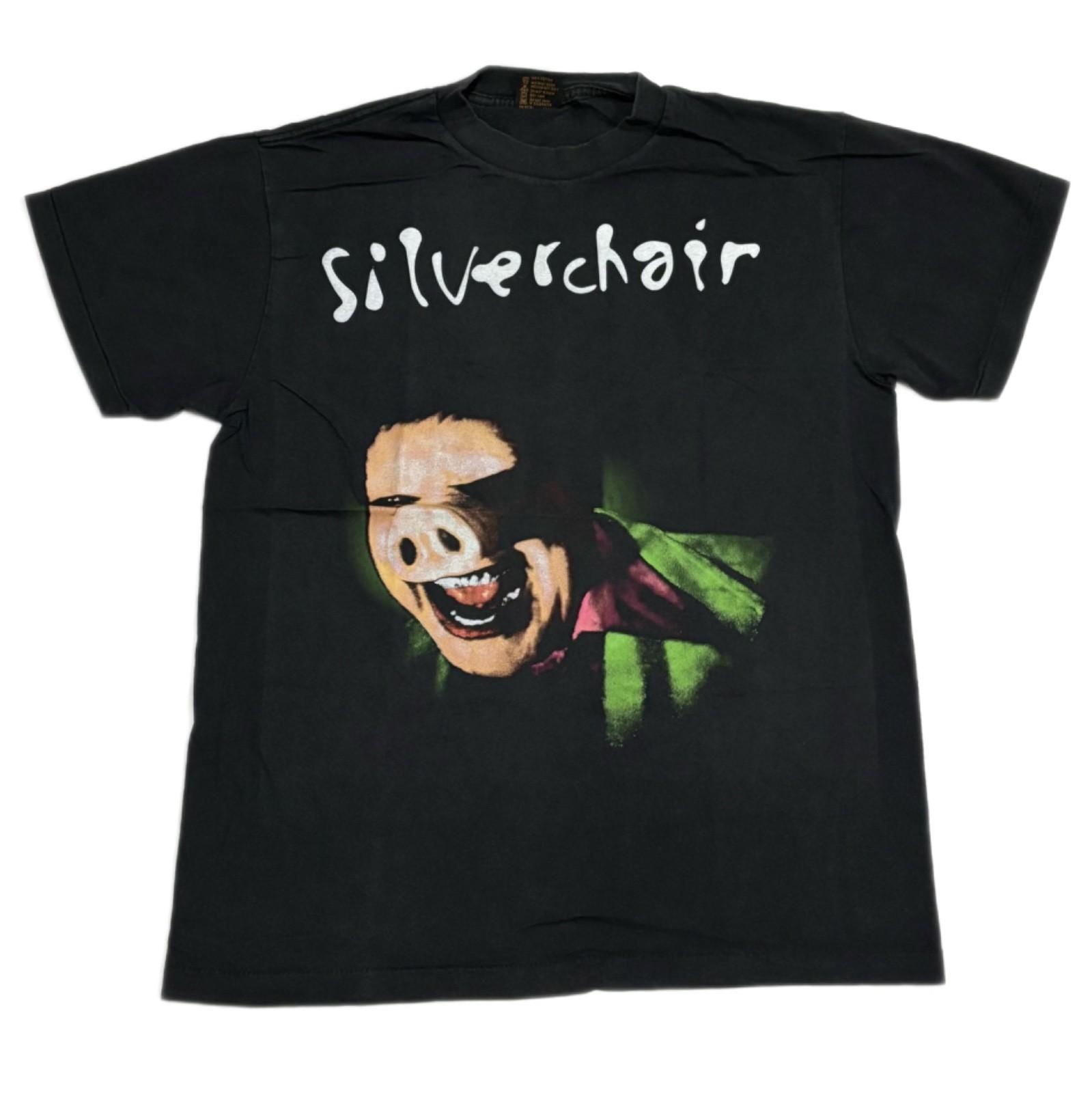 SILVERCHAIR Vintage 1995 FROGSTOMP TOUR PIG MAN 90s Band Size XL T-Shirt REPRINT L