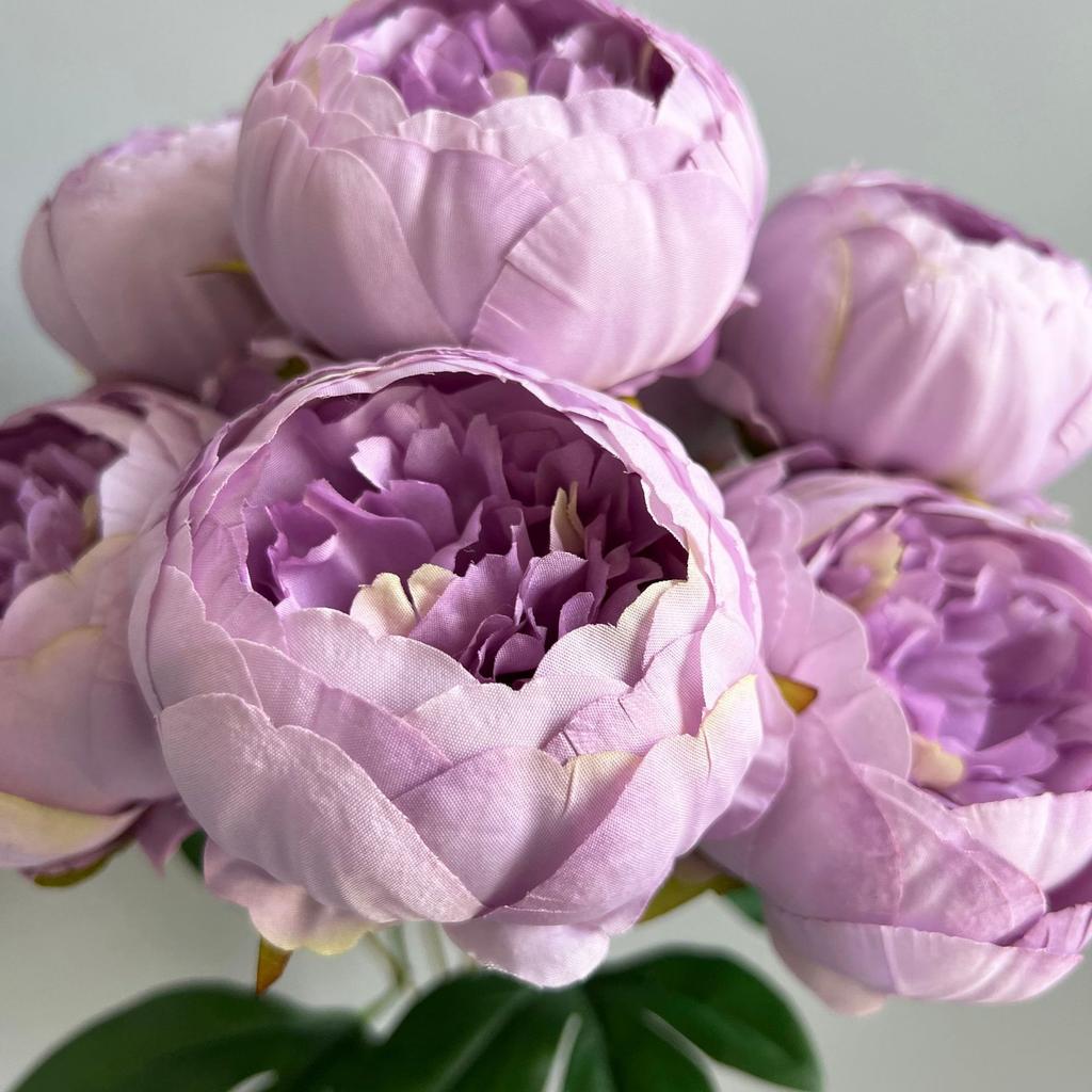 Artificial Peony Silk Flowers Bouquet Fake Flowers Arrangement Vintage Wedding Decoration Home Decor 1 Bunch 7 Head