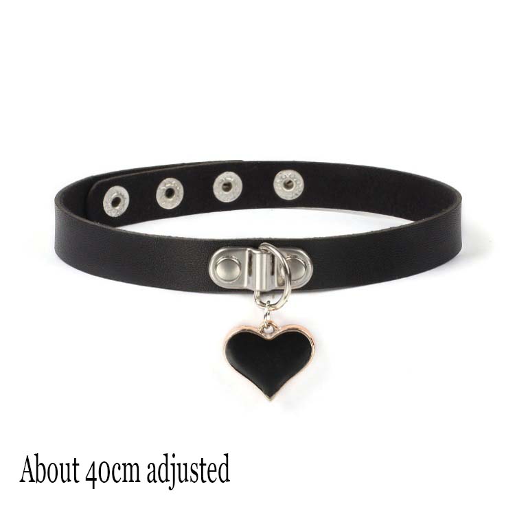 Femeie Negru Punk Guler Choker Colier Sexy Piele PU Lacăt Inimă Cheie Spike Choker Gothic Accesorii Cosplay Bijuterii Petrecere