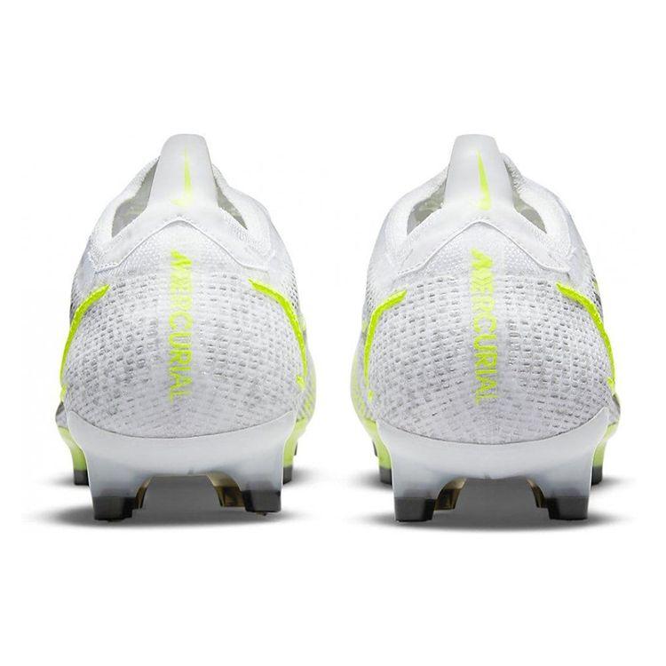 Nike Mercurial Vapor 14 Elite FG White Volt Men Sneakers Metallic-Silver Black CQ7635-107
