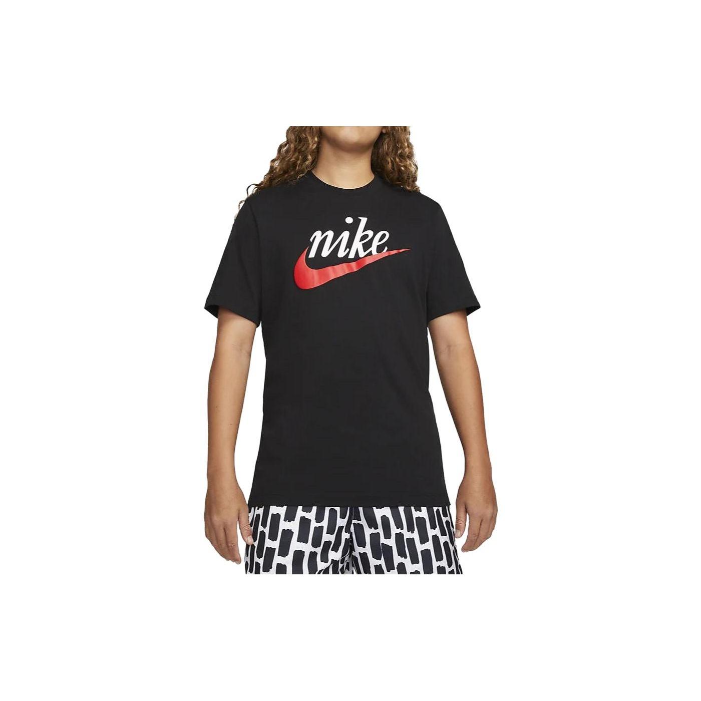 Nike Sportswear T-Shirt  Black Red  Men s DZ3280-010 S