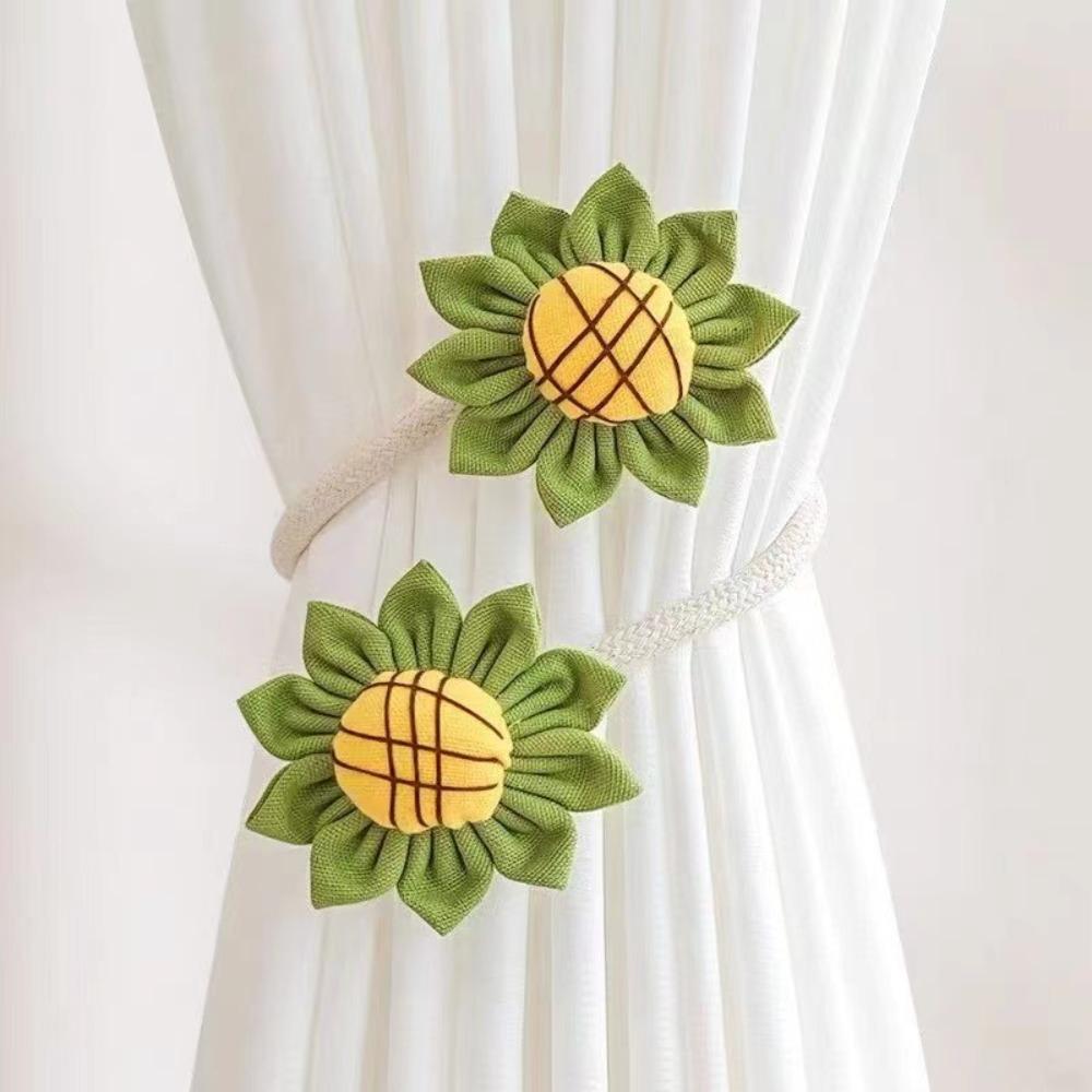 1Pcs Romantic Sunflower Curtain Tieback Curtain Strap Curtain Rope Holders  Home Decor