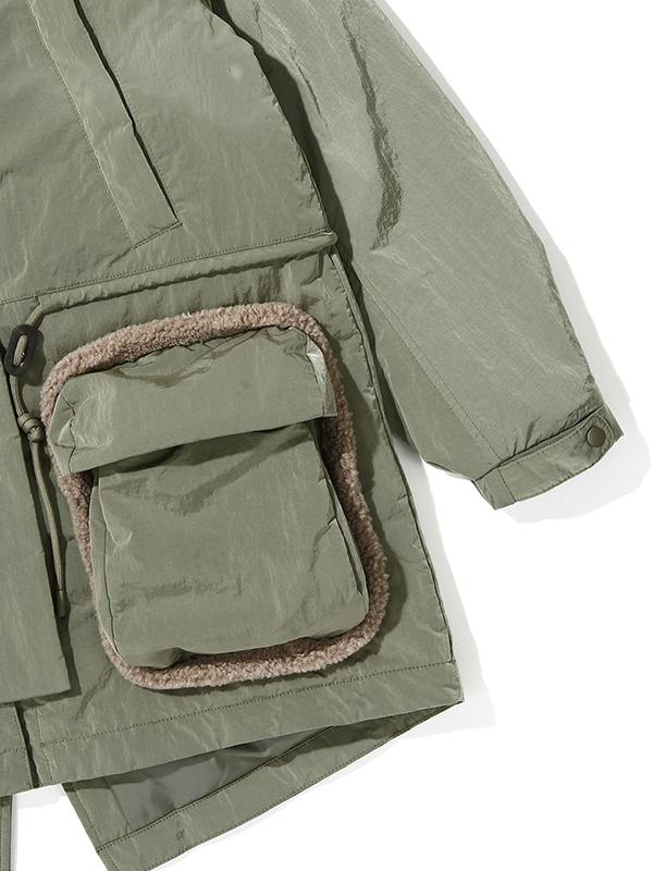 Bbc Earth [Anchorage] Teddy Pocket Padded Jacket_Green