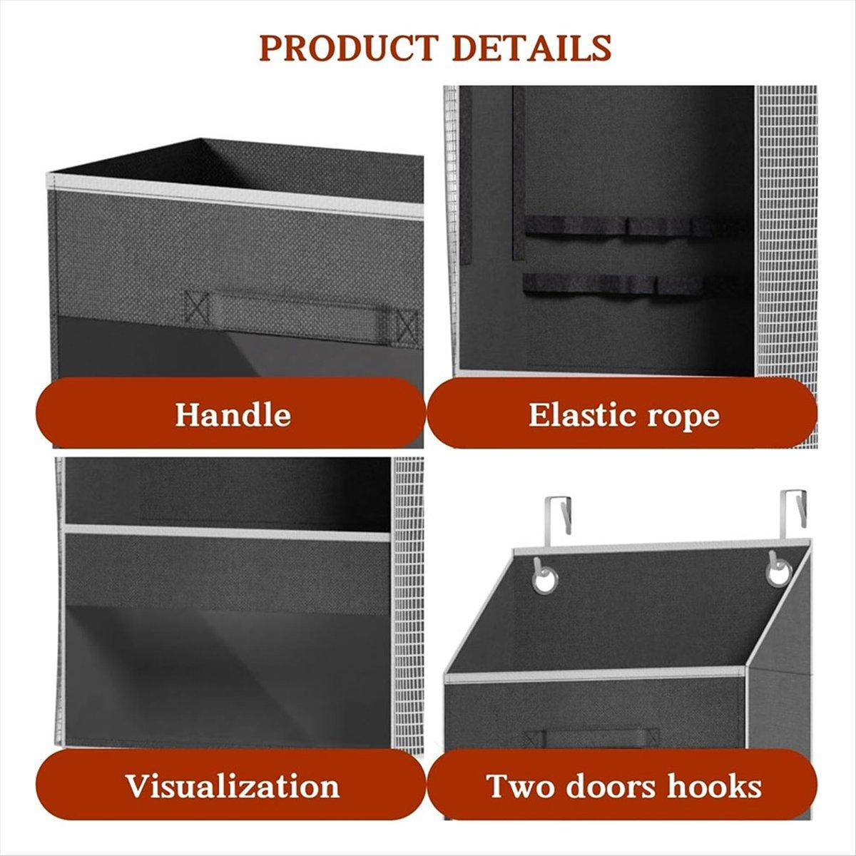 

2025+ Over Door Wrapping Paper Organizer Storage with 3 Removable Drawers & Side Pockets - Dual Use Design with Elastic Straps China Mainland