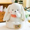 Cartoon Niedliche Plüschtiere für Kinder Tröstendes Braunes Hundekissen Büro Weißes Kaninchen Ornamente Geburtstagsgeschenk