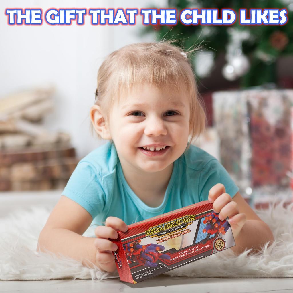 AIUAZA Shooting Cosplay Transmitter with Wrist Costume for Children 6 and Up Toy, Children's Gloves, Shooting,