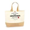 Tote Bag - PLANETEE - Petit Bazar Orthophoniste d'Amour - Natural Jute - Multicolored - Made In France