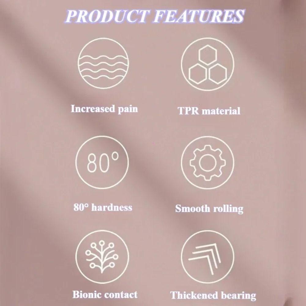 Muscle Relaxation Yoga Massage Stick Wolf Teeth Shaped Muscle Roller Bar  Exercise Recovery