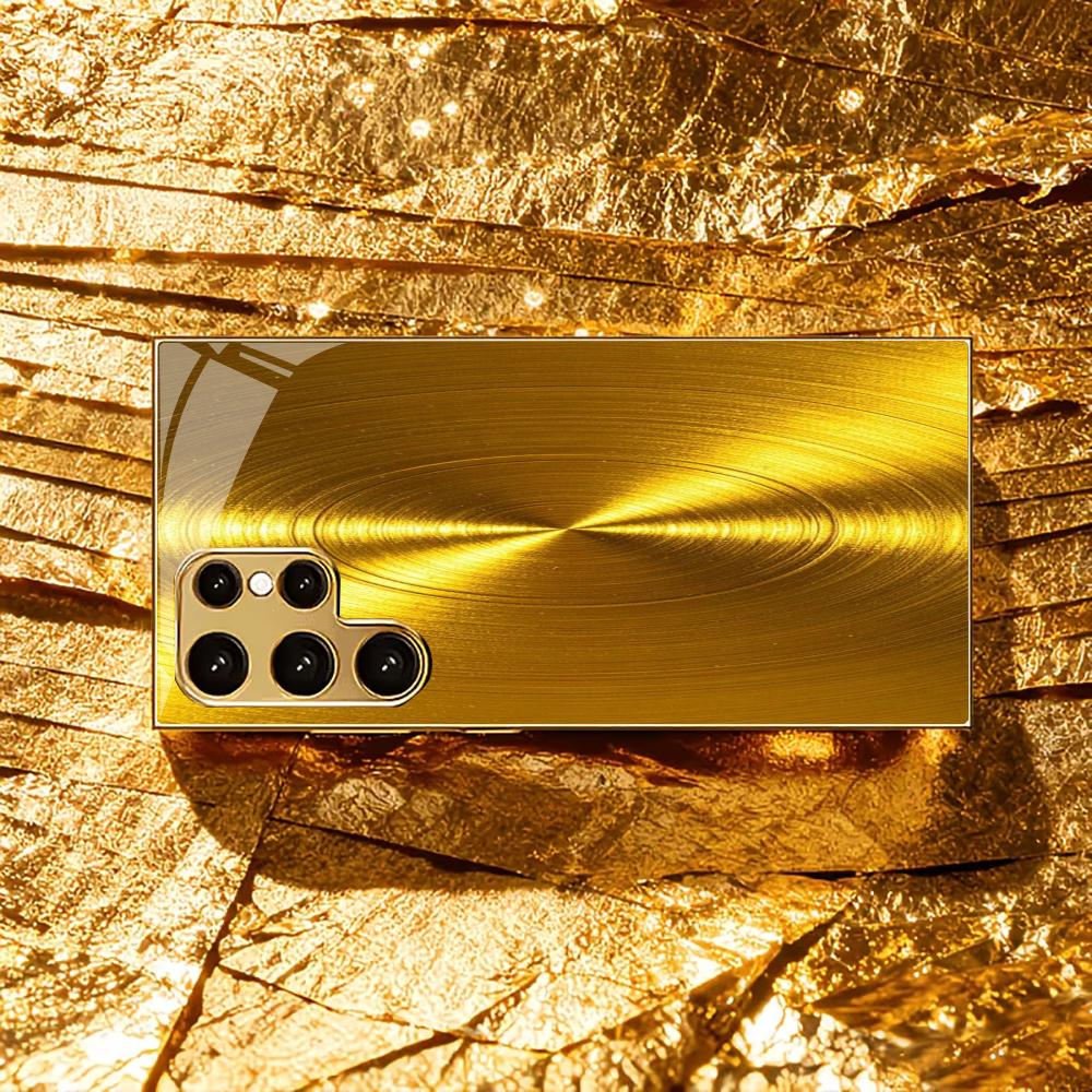 Fashion Atmosphere Simplicity High-end Electroplating Glass PhoneCase for Samsung Galaxy S26 S25 S24 S23 S22 S21 FE,Ultra,Plus